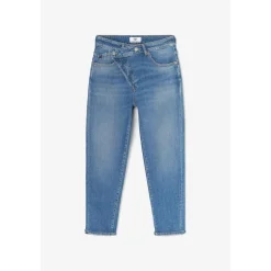 Jeans loose, large cosy, 7/8ème bleu Fawn