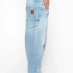 Jeans loose, large HOBO, longueur 34 bleu en coton Wynn
