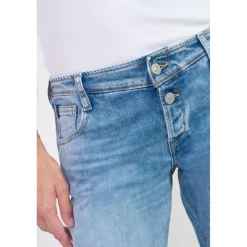 Jeans loose, large wide leg , longueur 34 bleu Daisy