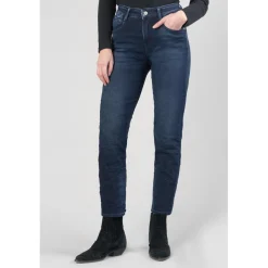 Jeans mom - Bleu en coton
