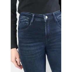 Jeans mom - Bleu en coton