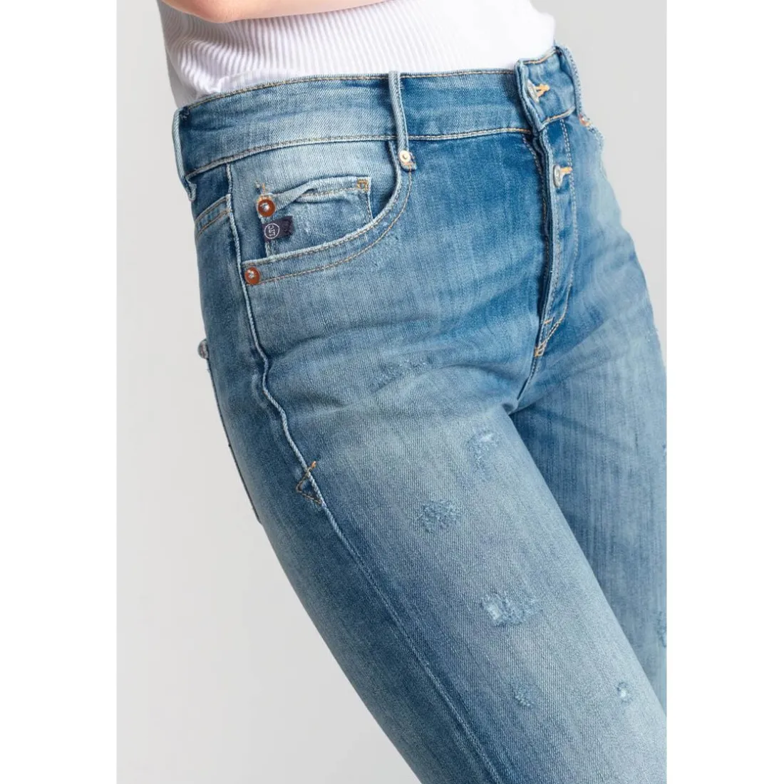 Jeans mom 400/18, 7/8ème bleu Nola