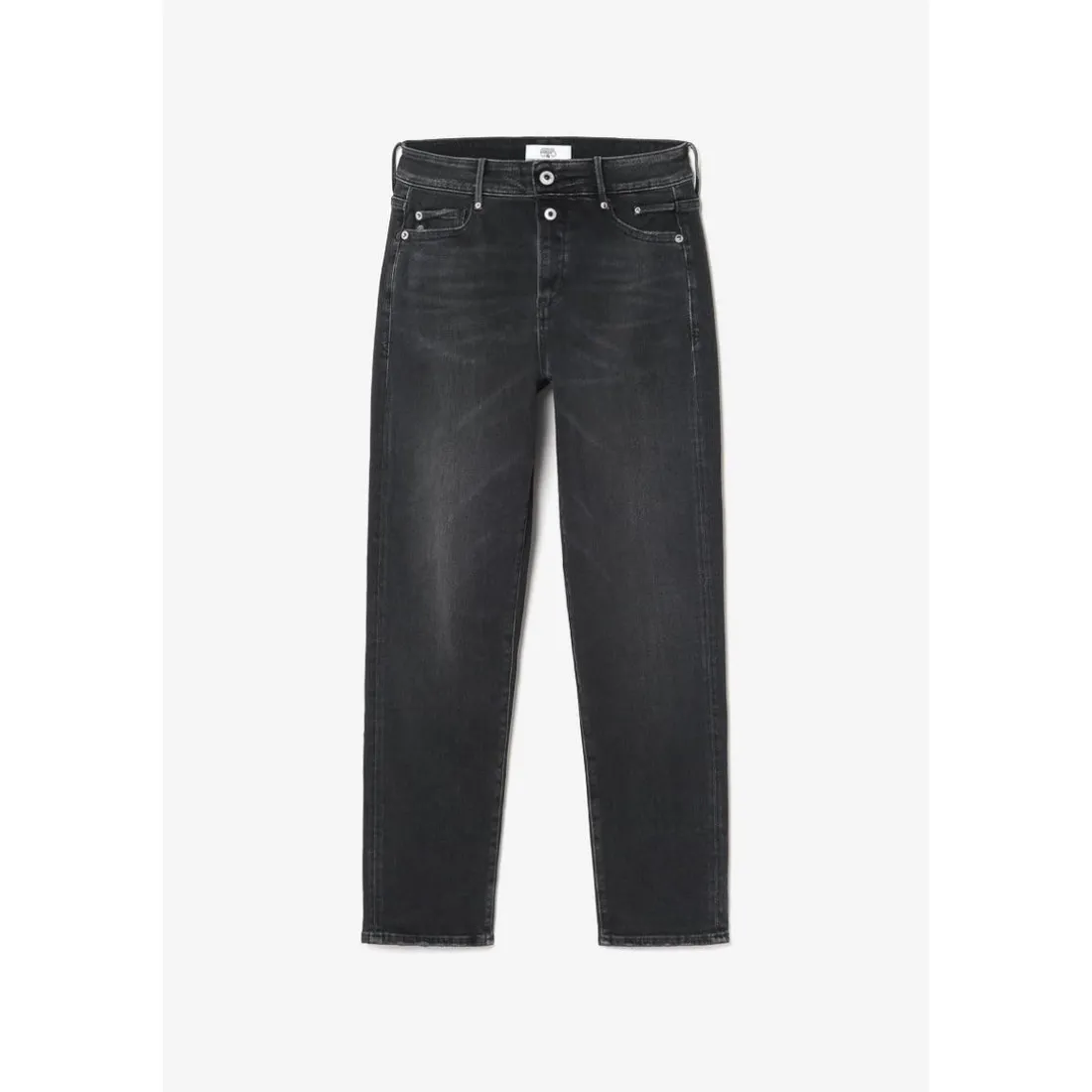 Jeans mom 400/18, 7/8ème noir en coton
