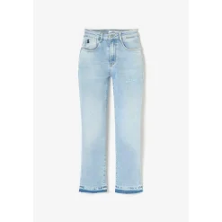 Jeans mom 400/17 mom taille haute 7/8ème bleu Dina
