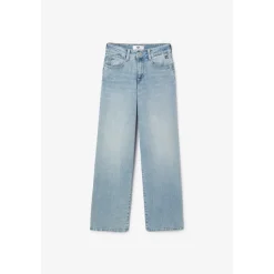 Jeans pulp regular Albi taille haute bleu N°5 en coton Nina