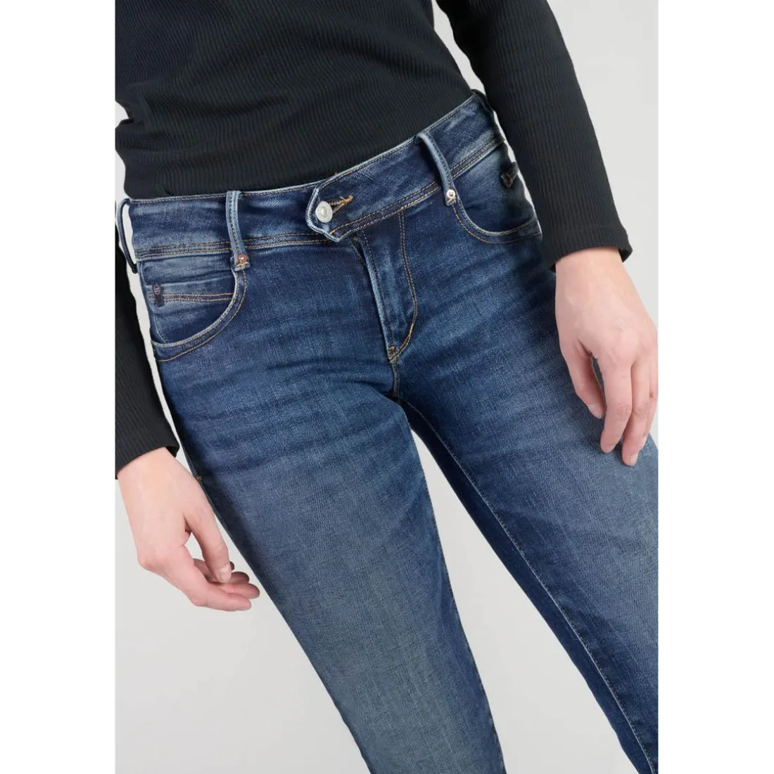 Jeans push-up droit PULP bleu en coton