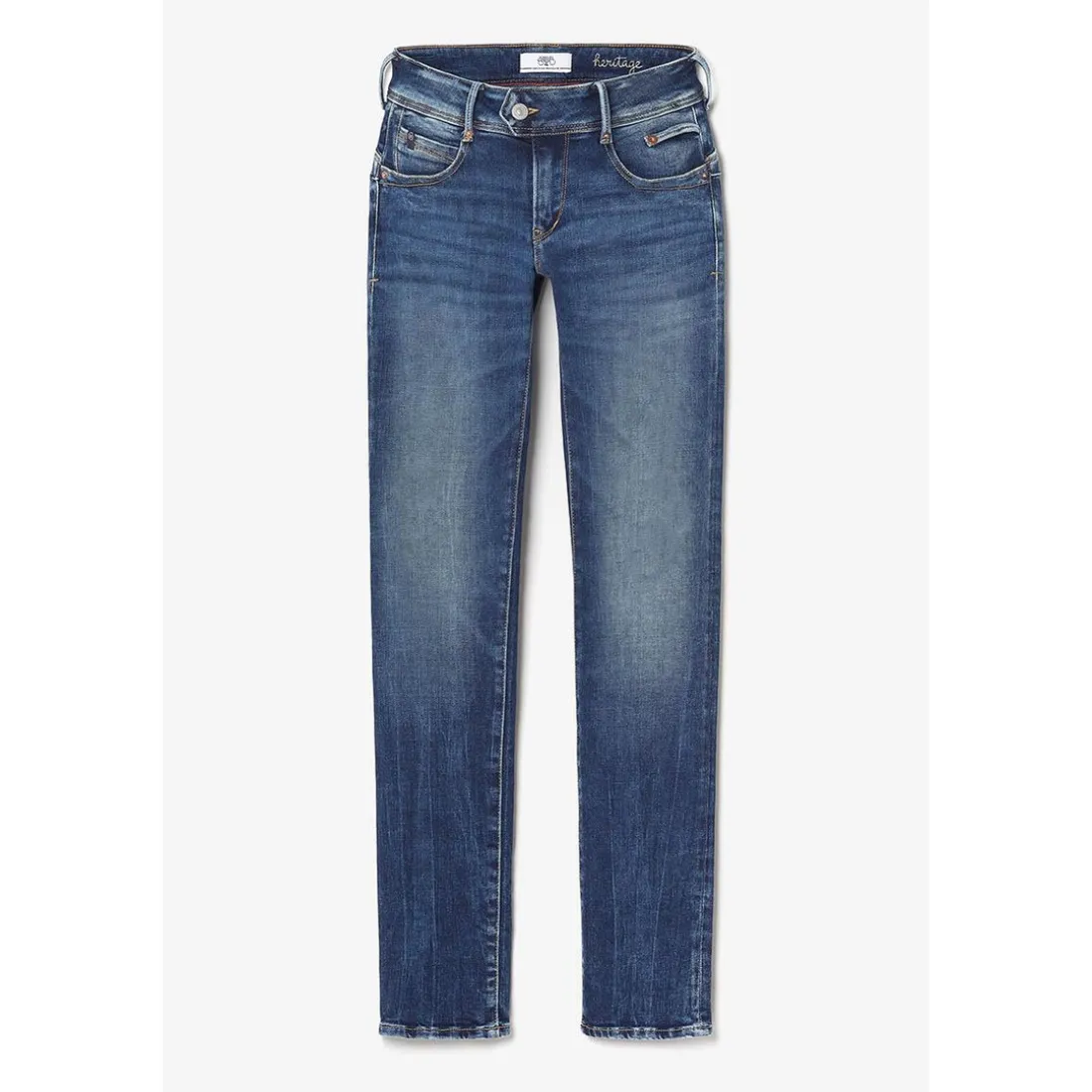 Jeans push-up droit PULP bleu en coton
