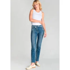 Jeans push-up regular, droit taille haute PULP, 7/8ème bleu Esme