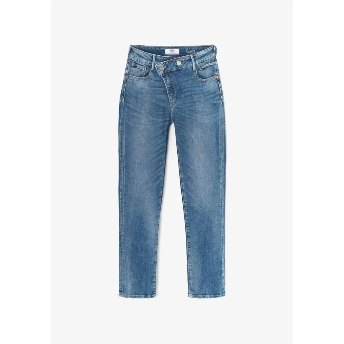 Jeans push-up regular, droit taille haute PULP, 7/8ème bleu Esme