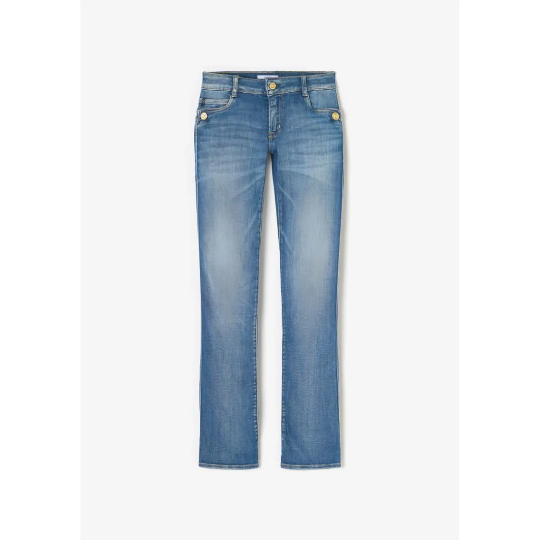 Jeans push-up regular, droit PULP, longueur 34 bleu Faye