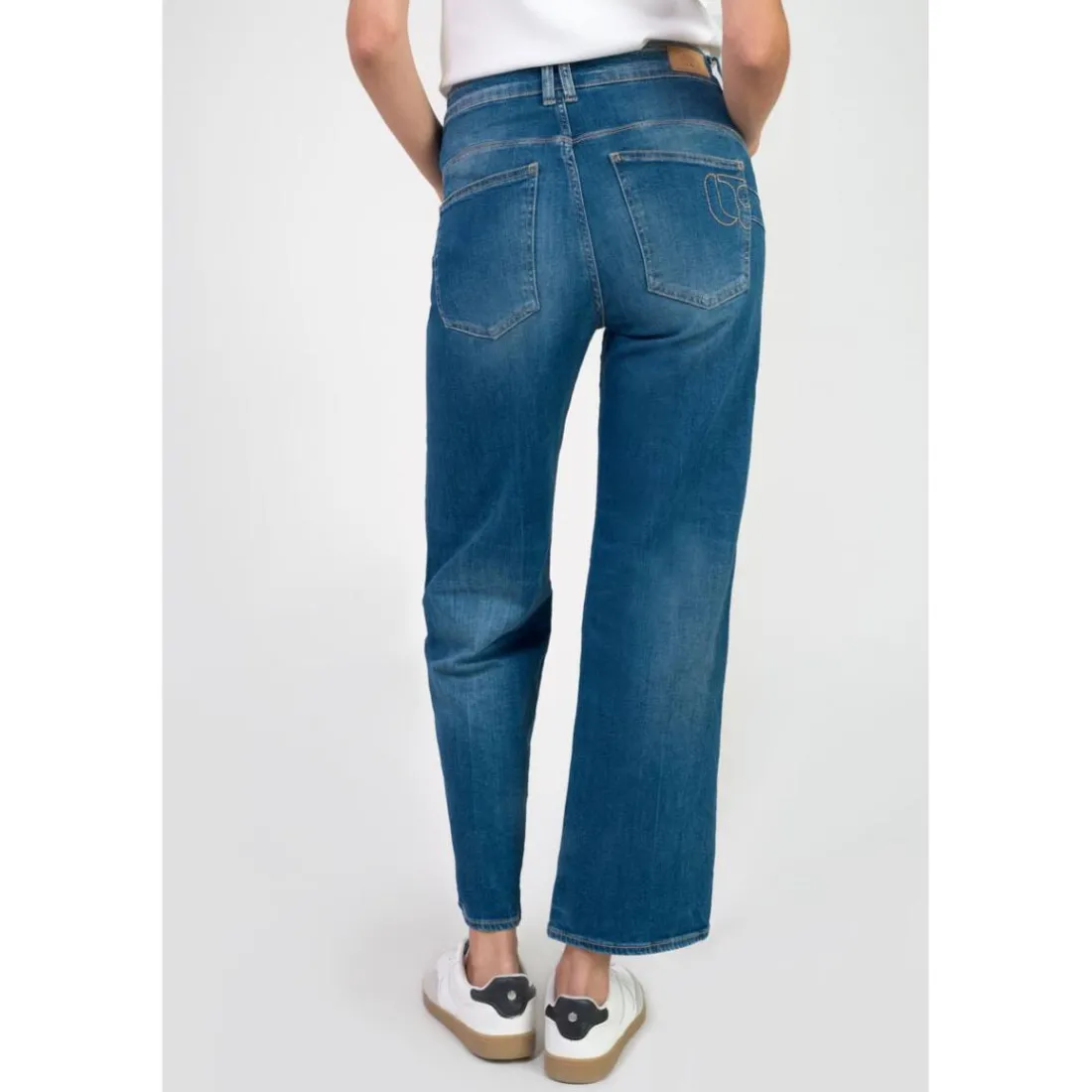 Jeans push-up regular, droit taille haute PULP, 7/8ème bleu Julia