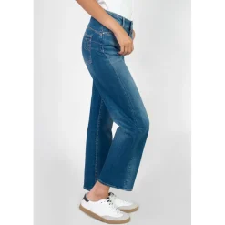 Jeans push-up regular, droit taille haute PULP, 7/8ème bleu Julia