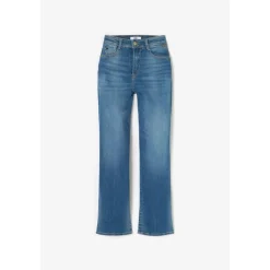 Jeans push-up regular, droit taille haute PULP, 7/8ème bleu Julia