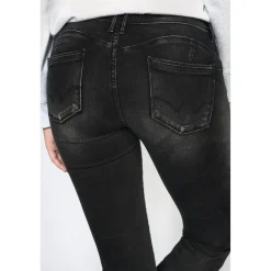 Jeans push-up regular, droit PULP, longueur 33 noir en coton