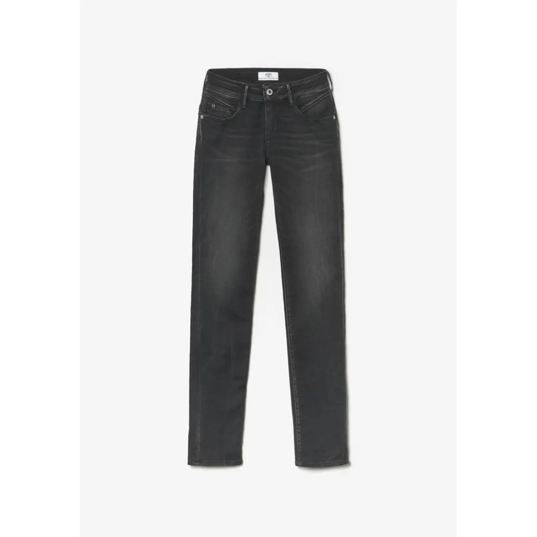 Jeans push-up regular, droit PULP, longueur 33 noir en coton