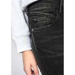 Jeans push-up regular, droit PULP, longueur 33 noir en coton