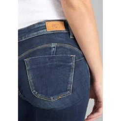 Jeans push-up regular, droit PULP, longueur 34 bleu en coton Gigi