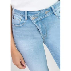 Jeans push-up regular, droit taille haute PULP, 7/8ème bleu Rose