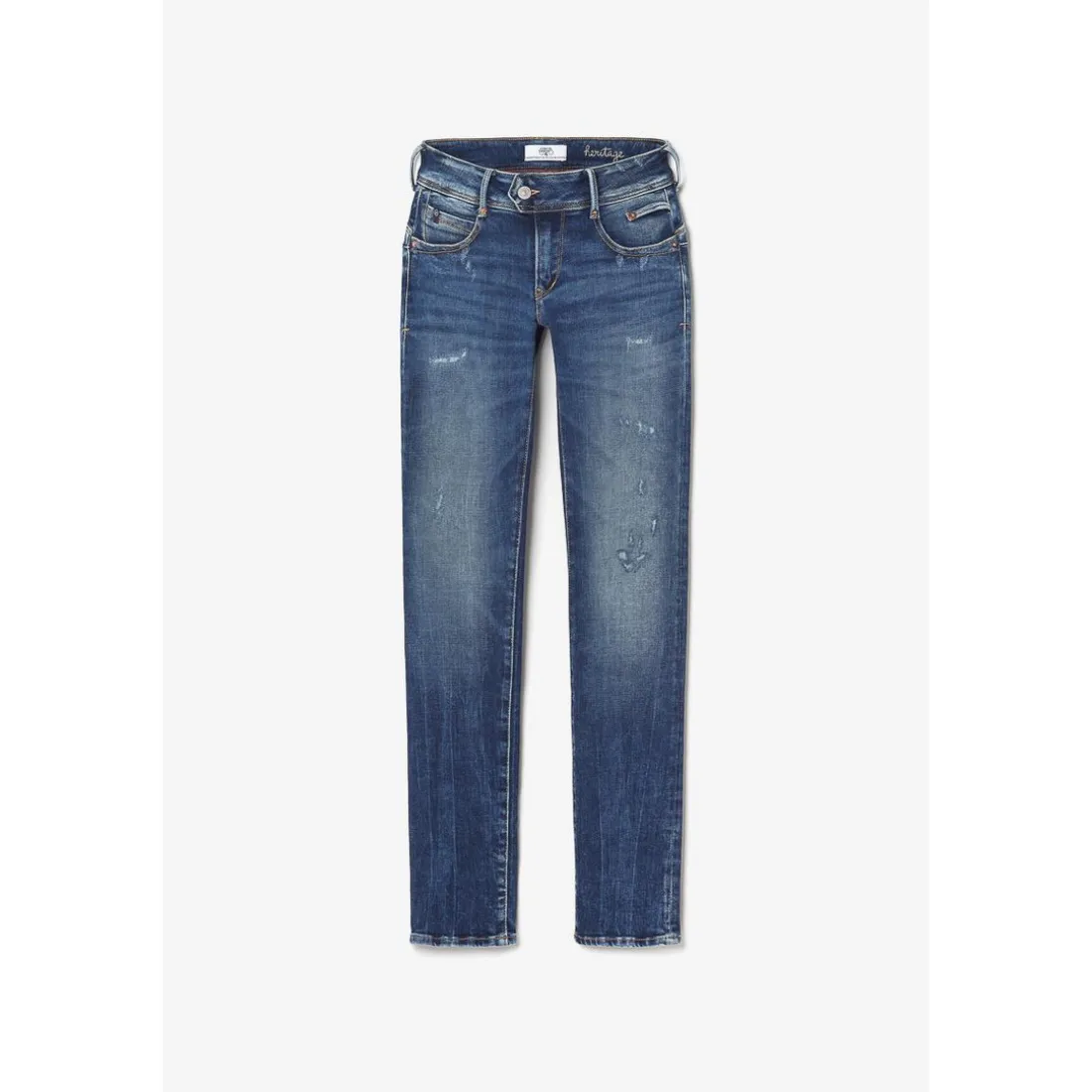 Jeans push-up regular, droit PULP, longueur 34 bleu en coton Opal