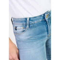 Jeans push-up slim PULP, longueur 34 bleu en coton Mae