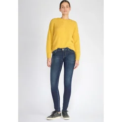 Jeans push-up slim PULP, longueur 33 bleu en coton Demi