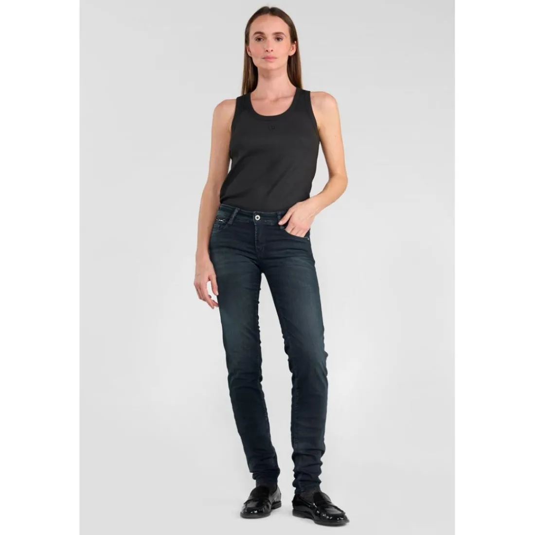 Jeans push-up slim PULP, longueur 34 bleu Dina