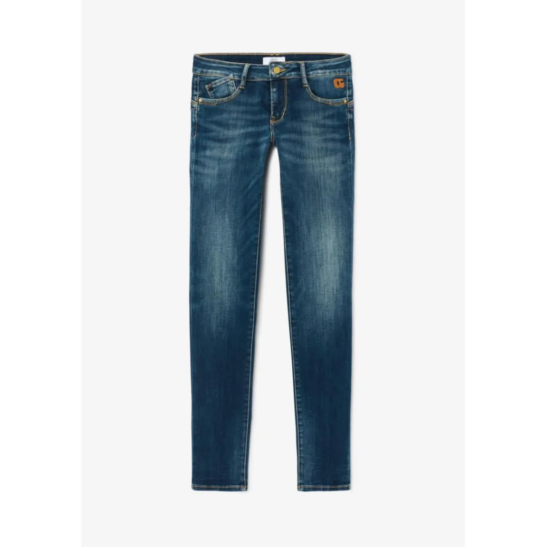 Jeans push-up slim PULP, longueur 34 bleu en coton Hattie