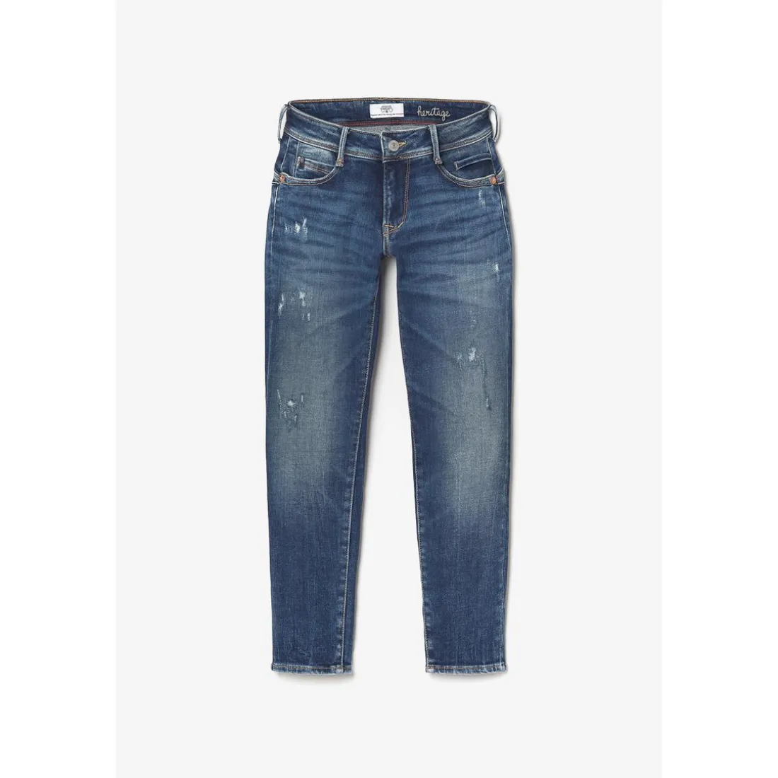 Jeans push-up slim PULP, 7/8ème bleu en coton Sloan