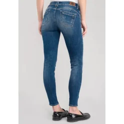 Jeans push-up slim PULP, 7/8ème bleu Maia en coton