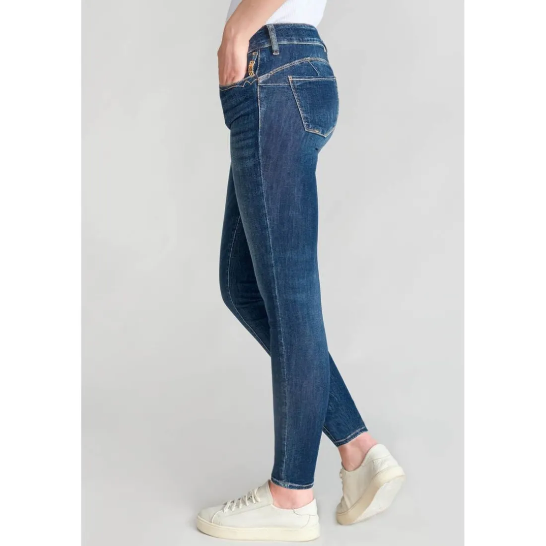 Jeans push-up slim PULP, 7/8ème bleu Lila
