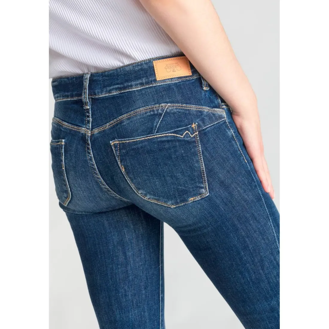 Jeans push-up slim PULP, 7/8ème bleu Lila