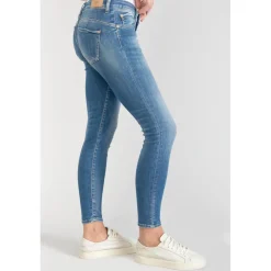 Jeans push-up slim PULP, 7/8ème bleu en coton Gaia