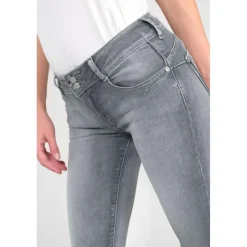 Jeans push-up slim PULP, 7/8ème gris Vox en coton