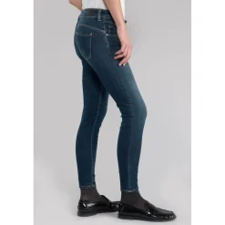 Jeans push-up slim PULP, 7/8ème bleu en coton Molly