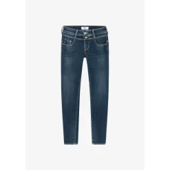 Jeans push-up slim PULP, 7/8ème bleu en coton Molly