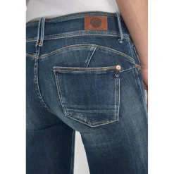 Jeans push-up slim PULP, 7/8ème bleu en coton Aria