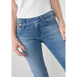 Jeans push-up slim PULP, 7/8ème bleu June