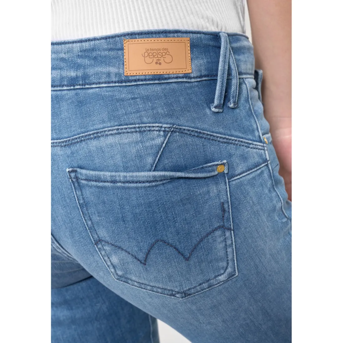 Jeans push-up slim PULP, 7/8ème bleu June