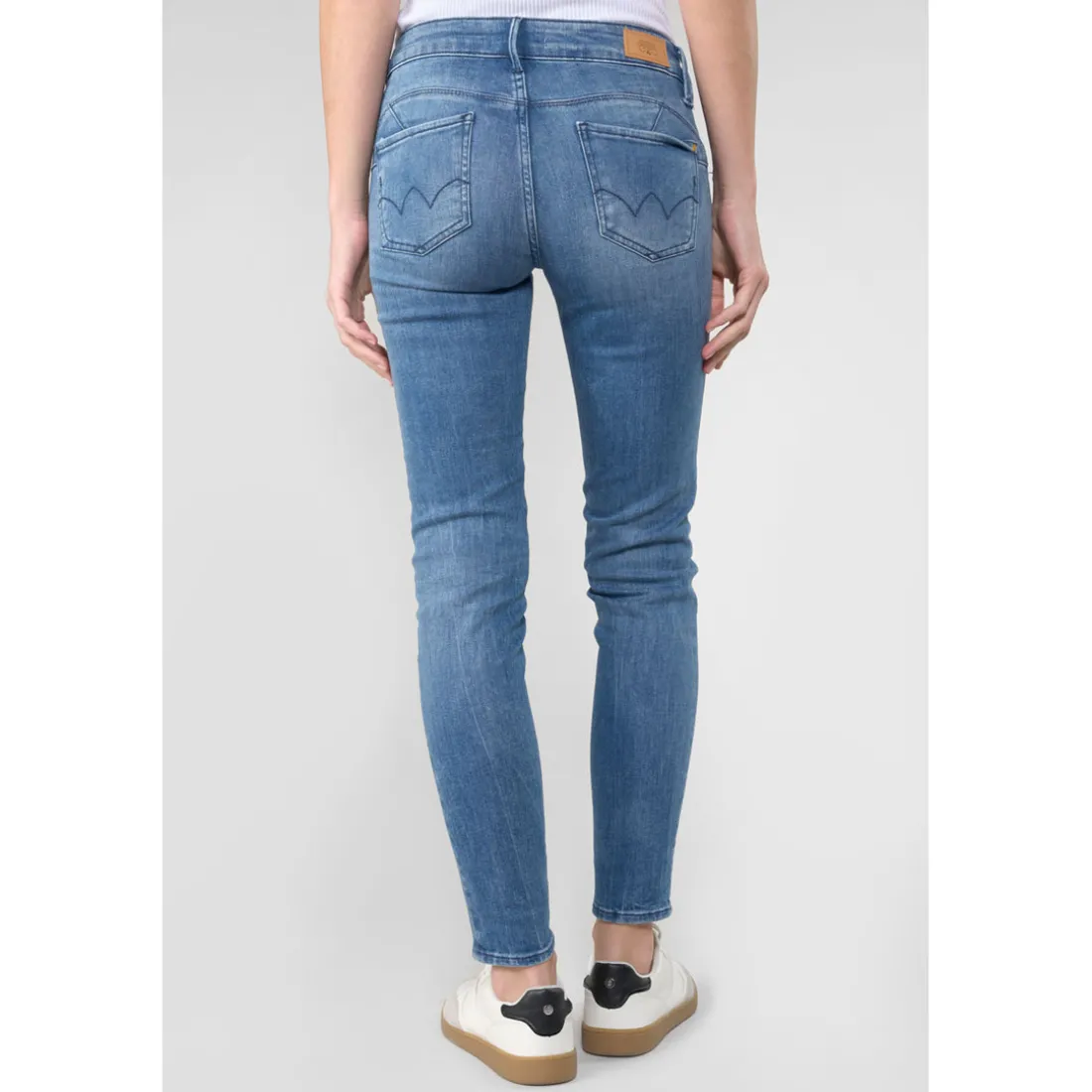 Jeans push-up slim PULP, 7/8ème bleu June