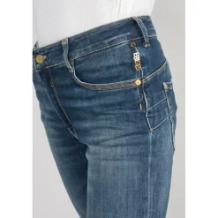 Jeans push-up slim taille haute PULP, longueur 34 bleu Yas en coton