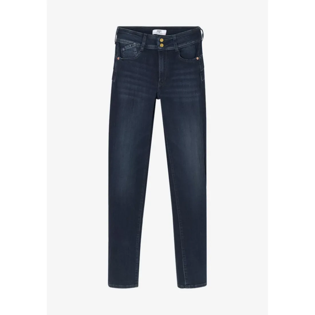 Jeans push-up slim taille haute PULP, longueur 34 bleu Tara en coton