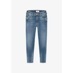 Jeans push-up slim taille haute PULP, 7/8ème bleu Daisy
