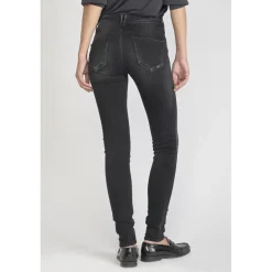 Jeans push-up slim taille haute PULP, longueur 34 noir Lina