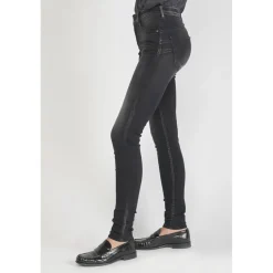 Jeans push-up slim taille haute PULP, longueur 34 noir Lina