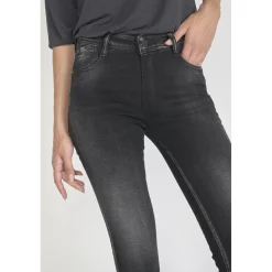 Jeans push-up slim taille haute PULP, longueur 34 noir Lina