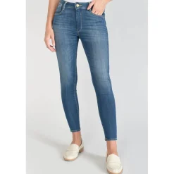 Jeans push-up slim taille haute PULP, 7/8ème bleu en coton Hattie
