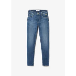 Jeans push-up slim taille haute PULP, 7/8ème bleu en coton Hattie