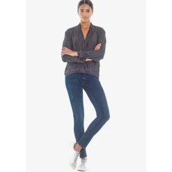 Jeans push-up slim taille haute PULP, longueur 34 bleu Ines