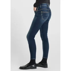 Jeans push-up slim taille haute PULP, 7/8ème bleu Gail
