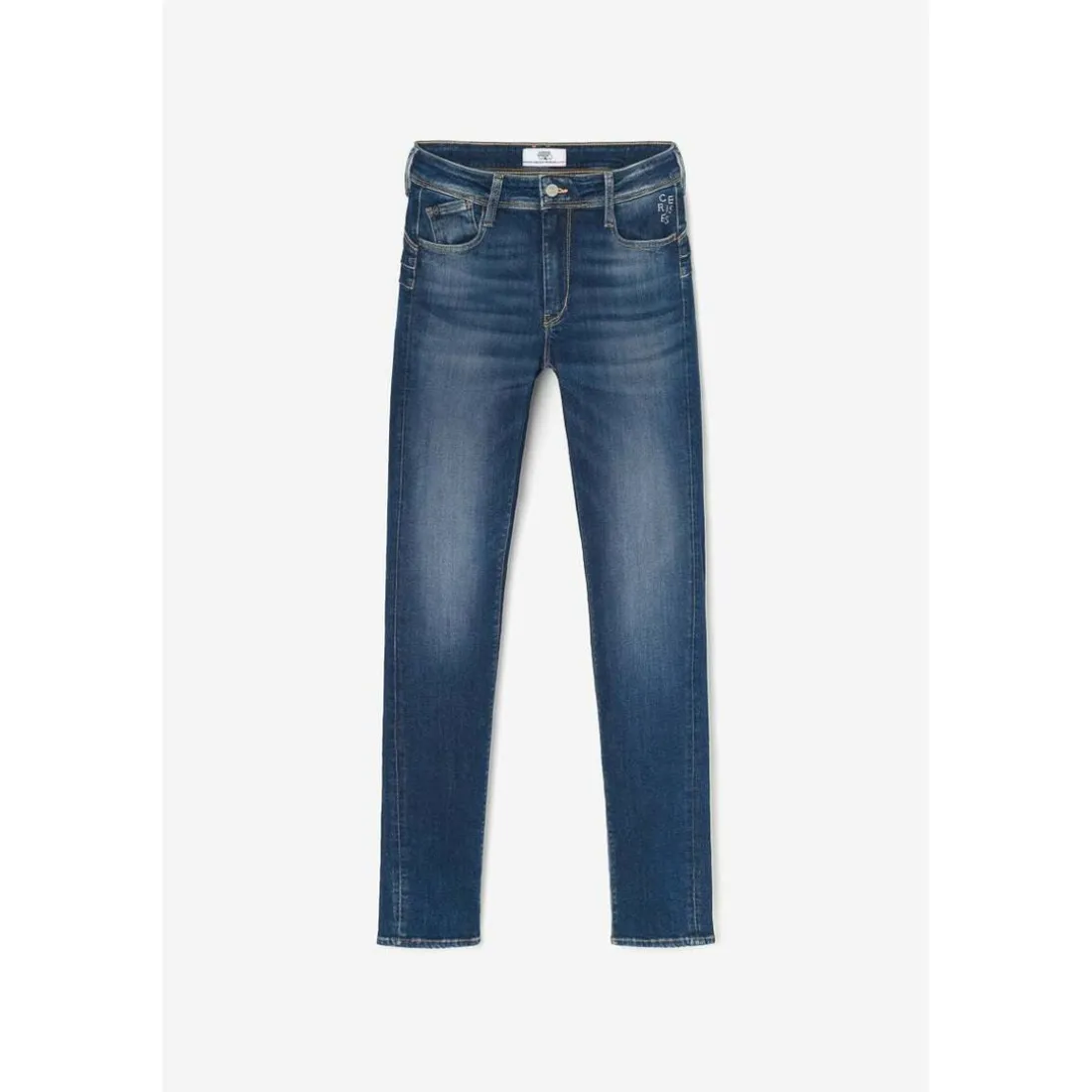 Jeans push-up slim taille haute PULP, longueur 34 bleu Nea